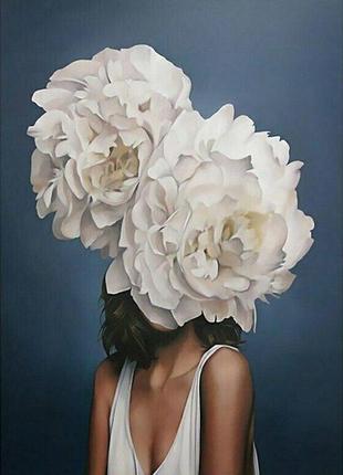 Алмазная вышивка " женщина в пионах" картины эми джадд романтика, полная выкладка ,мозаика 5d, наборы 40х30 см