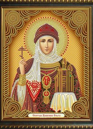 Набор алмазной вышивки " святая княгиня ольга ",религия, частичная выкладка ,мозаика 5d, 47х37 см