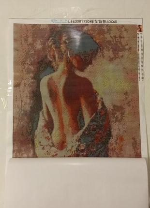 Алмазная вышивка "сексуальная девушка " романтичная, полная выкладка ,мозаика 5d, наборы 45х55 см3 фото