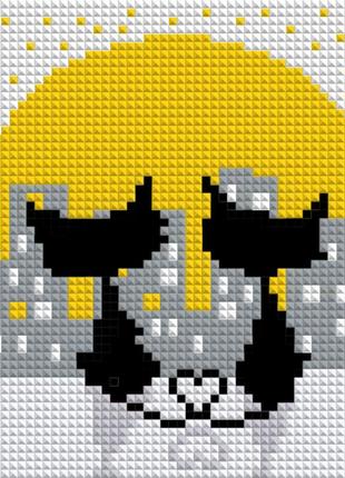 Алмазна вишивка " милі котики" кошеня кішка, кіт ніч зірка повна викладка мозаїка 5d набори 16x20 см