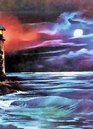 Алмазная вышивка " ночной маяк", полная выкладка ,мозаика 5d, наборы 30х40 см