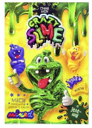 Набор для опытов по химии кристаллы crazy slime слайм, лизун , на украинском языке, в коробке 5х9х13 см