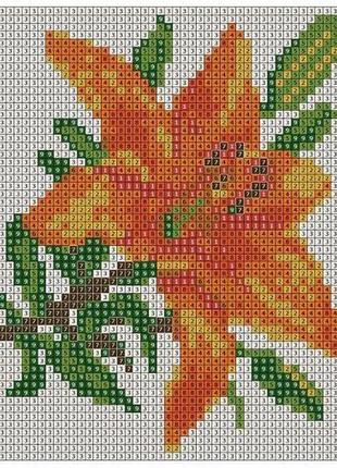 Алмазна вишивка "лілія" букет квіти небо пейзаж сад повна викладка мозаїка 5d набори 16x20 см