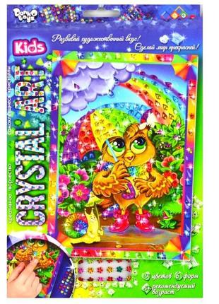 Алмазна вишивка "поні" crystal art kids 18х28 см, мозаїка з кольорових кристалів, вишивка, мозаїка 5d1 фото