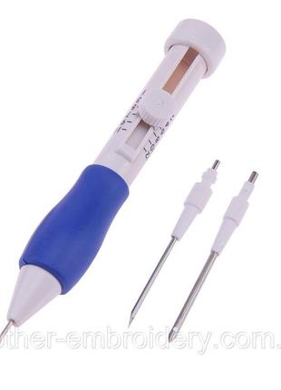 Игла для ковровой техники, набор пробивных игл 4 шт для ковров набор для вышивки нитки выдергивания выбивания2 фото