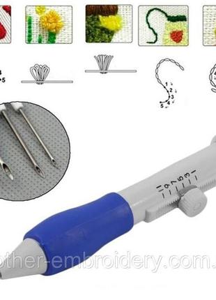 Игла для ковровой техники, набор пробивных игл 4 шт для ковров набор для вышивки нитки выдергивания выбивания4 фото