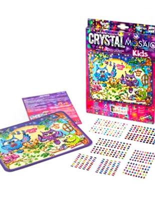 Набір вишивки алмазної мозаїки crystal mosaic kids мозаїка 5d 28х22 см мозаїка з кристалів2 фото