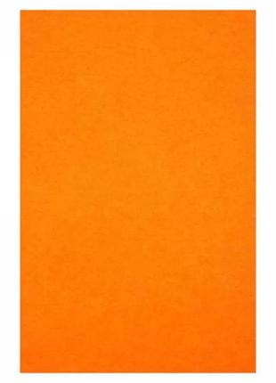 Фетр листовой (полиэстер) " светло оранжевый "  20х30 см, а4 170 г/м2,  творчество , рукоделие1 фото
