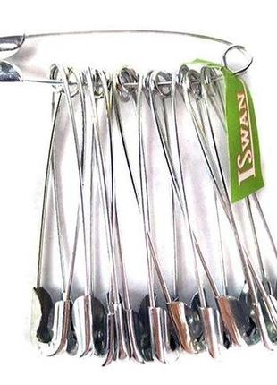 Упаковка булавок, булавка английская 5 см (10 шт) серебряный цвет, шпилька