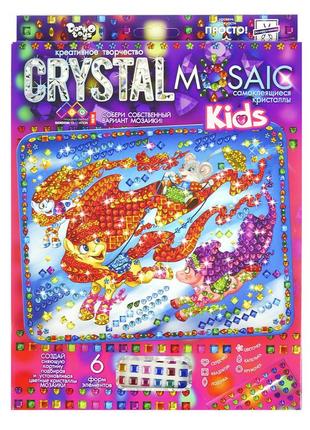 Набір вишивки алмазної мозаїки crystal mosaic kids мозаїка 5d 28х22 см мозаїка з кристалів