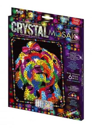 Набор алмазной мозаики вышивки crystal mosaic самоклеющиеся стразы кристаллы 5d 28х22 см crm-7
