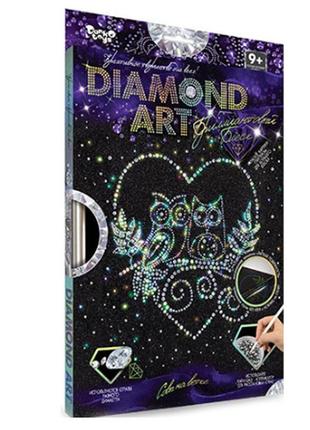 Алмазная вышивка " влюбленные совы " diamond art частичная выкладка мозаика 5d наборы 32,5х23,5 см