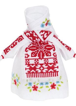 Набір для вишивки хрестиком "лялька мотанка" оберіг, амулет народний символ україна 19х15 см1 фото