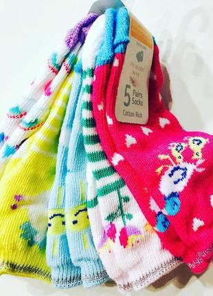 Шкарпетки 5 шт дитячі (0-24мес) primark
