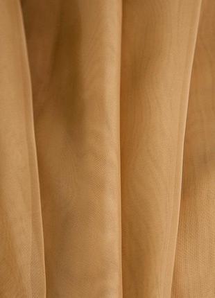 Тюль шифон коричневый а36