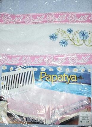 Махрове простирадло papatya, 100% бавовна, турція.