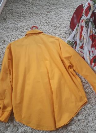 Стильная хлопковая блуза/рубашка  оверсайз, promod, p. 36-407 фото