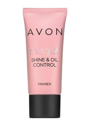 Матирующий праймер для лица avon magix shine & oil control, 30 мл