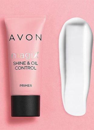 Малює праймер для обличчя avon magix shine & oil control, 30 мл2 фото