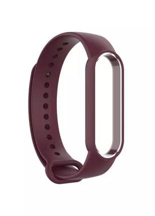 Браслет / ремешок для фитнес-трекер смарт часов mi band 5 wine red