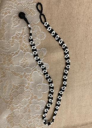 Ожерелье из бисера, ручная работа, бусы, намисто з бісеру, жіноче намисто2 фото