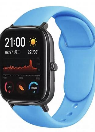 Браслет/решок для годинника xiaomi amazfit bip/xiaomi amazfit gts blue