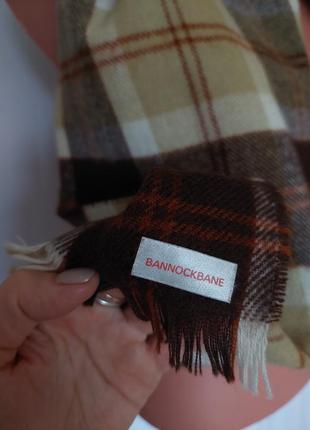 Шотланский шарф в коричневых тонах *клетка*bannockbane(28 см на 134 см)5 фото