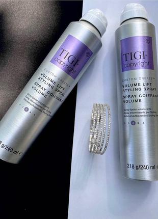 Спрей-мус рухомої фіксації для пишних , обємних укладок  tigi copyright volume lift styling spray