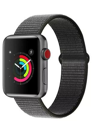 Нейлоновый браслет для apple watch серии 6/5/4/3/se 42mm / 44mm #08 dark olive