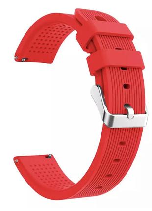 Браслет/ремінець для годинника xiaomi/garmin/samsung ширина 20 мм модель 732 червоний