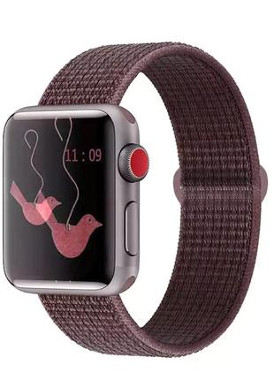 Нейлоновый браслет для apple watch серии 6/5/4/3/se 42mm / 44mm #32 purple smoke