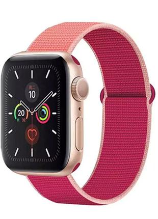 Нейлоновый браслет для apple watch серии 6/5/4/3/se 42mm / 44mm #47 pomegranate