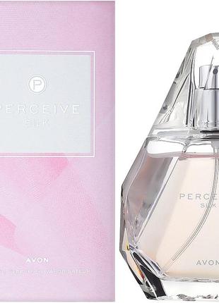 Туалетная вода розовый perceive silk avon, 50 мл