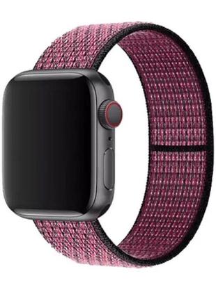 Нейлоновый браслет для apple watch серии 6/5/4/3/se 42mm / 44mm rasberry