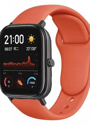 Браслет / ремешок для часов xiaomi amazfit bip / xiaomi amazfit gts orange1 фото