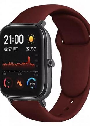 Браслет/ремінець для годинника xiaomi amazfit bip/xiaomi amazfit gts wine red