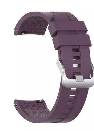 Браслет силиконовый / ремешок силиконовый для часов xiaomi / samsung / huawei (ширина 22 мм) purple