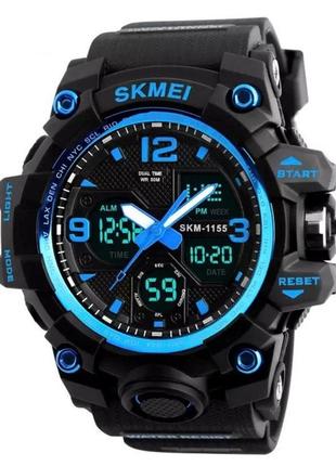 Спортивний годинник skmei 1155b black_blue