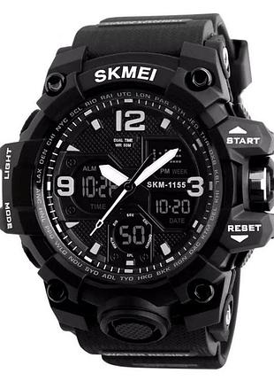 Спортивные часы skmei 1155b black_white