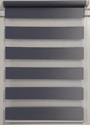 Рулонная штора блэкаут вм-1604 серый