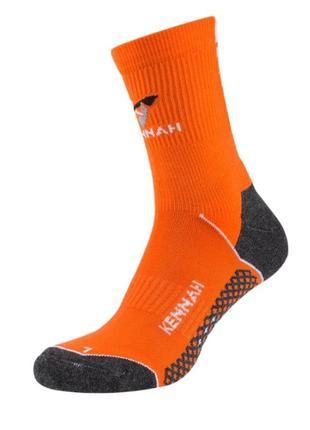 Шкарпетки чоловічі спортивні компресійні мультиспорт, kennah, помаранчевий1 фото
