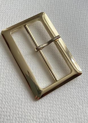 Пряжка прямоугольная золото 50мм металлическая