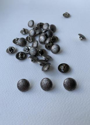 Пуговица еж пластик серый 15мм пластик