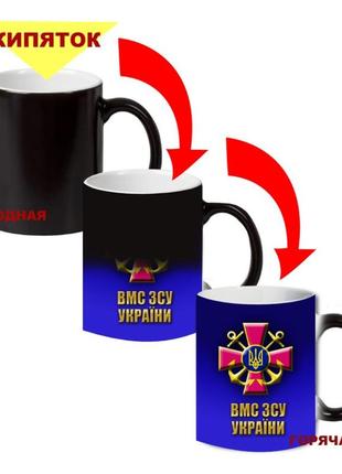 Кухоль-хамелеон двокольоровий вмс україни 330 мл