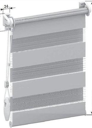 Рулонна штора вн-113-2 блекаут срібло-грей4 фото