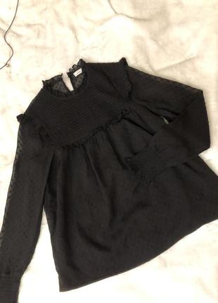 Блуза кофточка в горошек