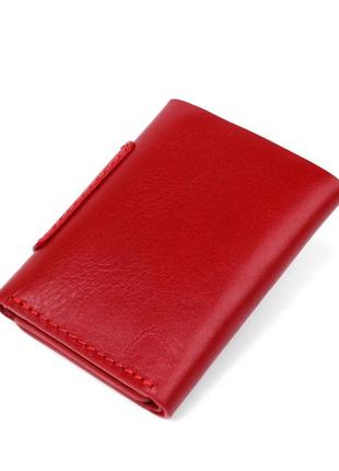 Жіноче портмоне червоне шкіряне8 фото