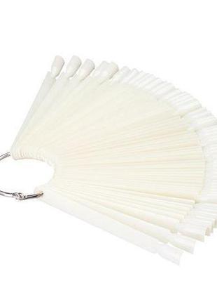 Типсы на кольце белые, 50 шт