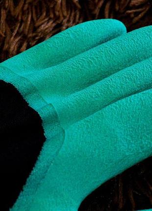 Садові рукавиці з кігтями garden glove6 фото