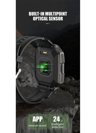 Чоловічий сенсорний розумний смарт годинник smart watch full touch 1.71 inch mel42-g з тонометром, пульсоксиметром8 фото